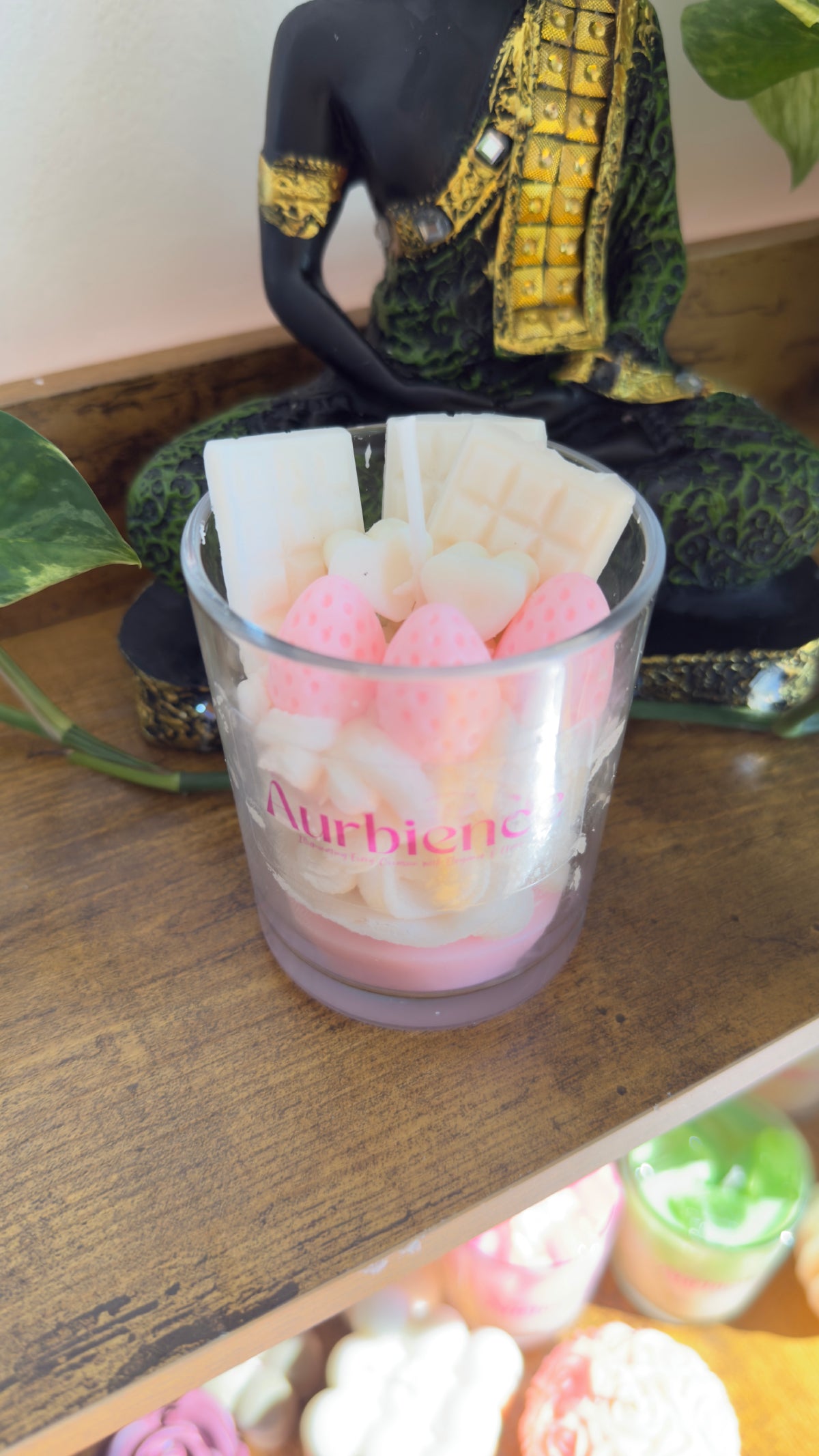 Strawberry Whipped Cream Candle