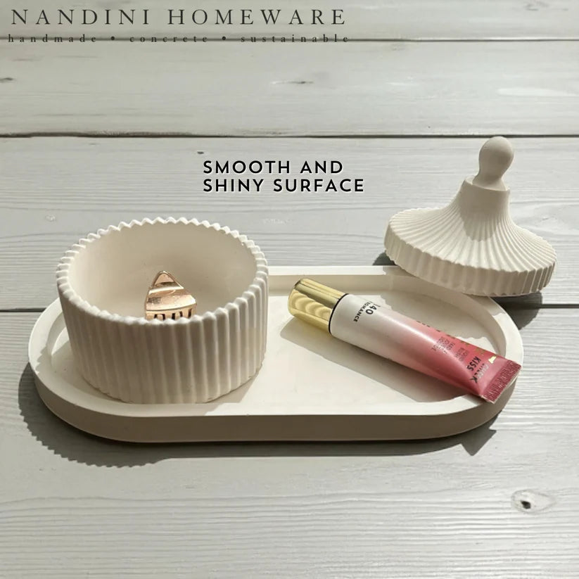 Concrete Trinket Tray Set