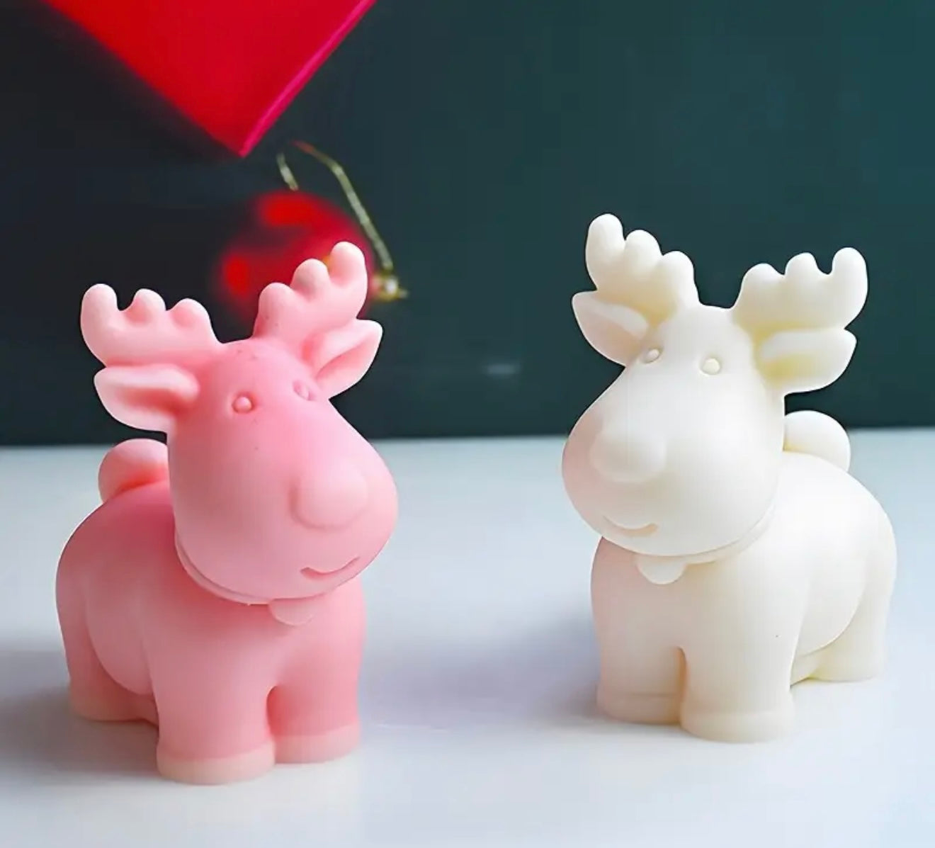 Christmas Elk Candle