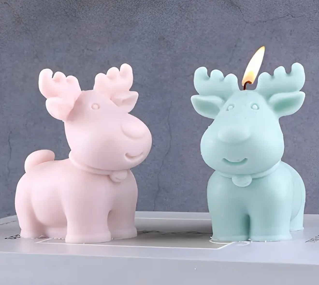 Christmas Elk Candle