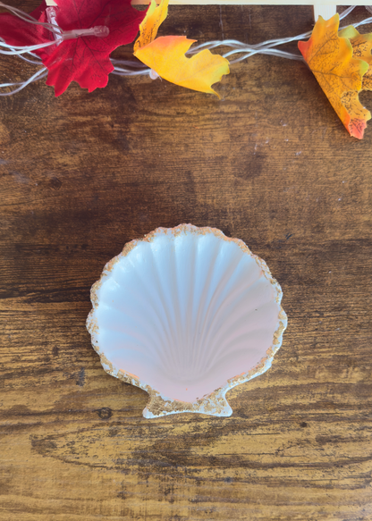 Coastal Seashell Concrete Tray