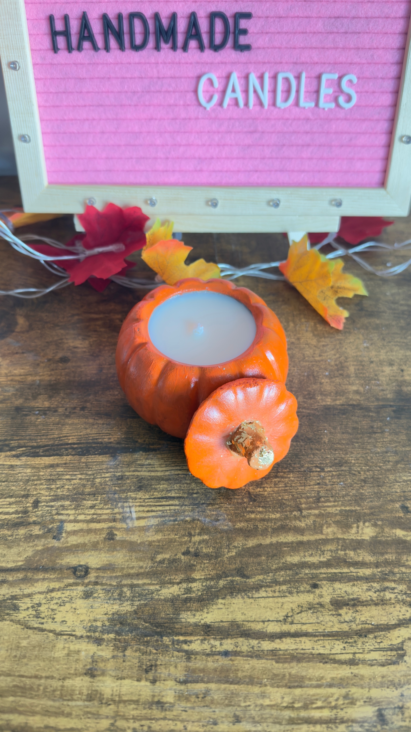 Pumpkin Jar Candle – Cozy Autumn Soy Wax Candle in Festive Jar
