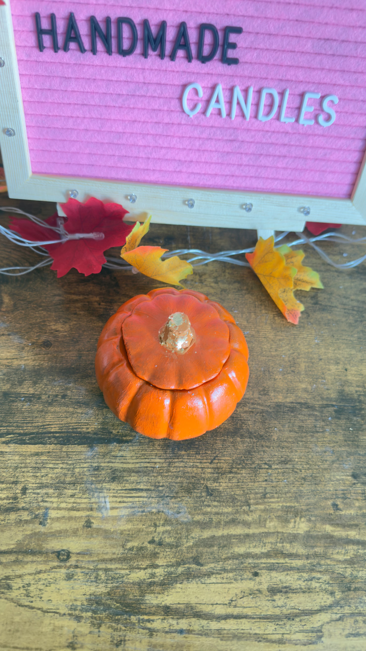 Pumpkin Jar Candle – Cozy Autumn Soy Wax Candle in Festive Jar