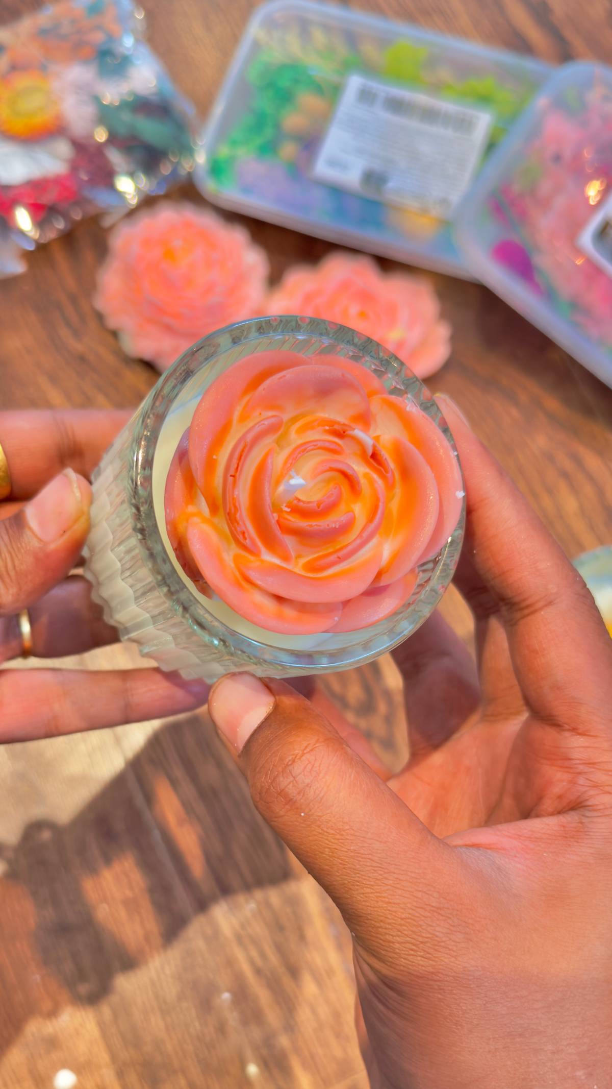 Blooming Flower Candle