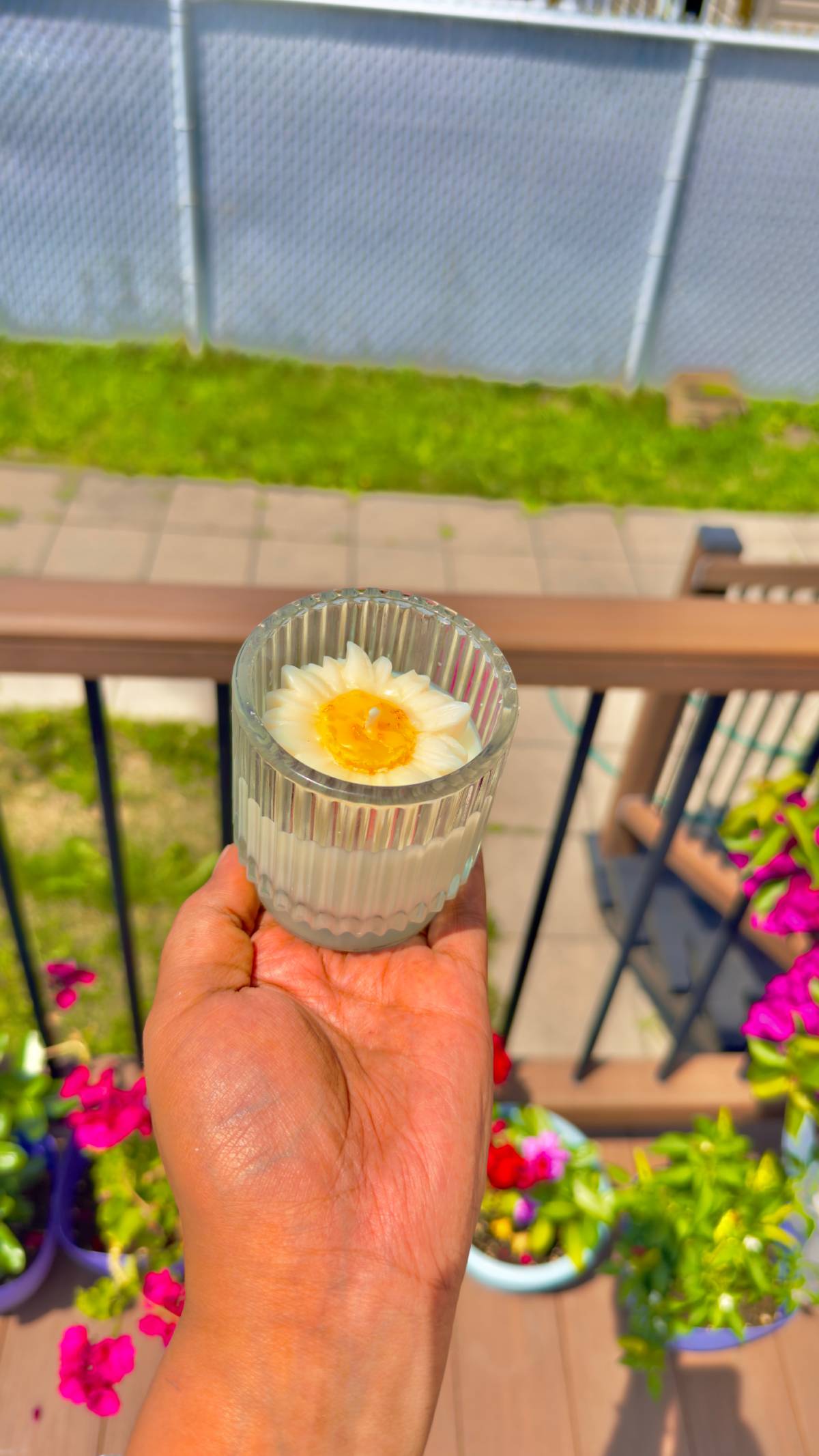 Blooming Flower Candle