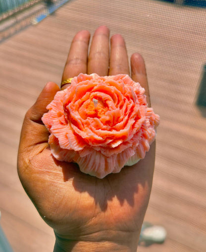 Peony Flower Candle