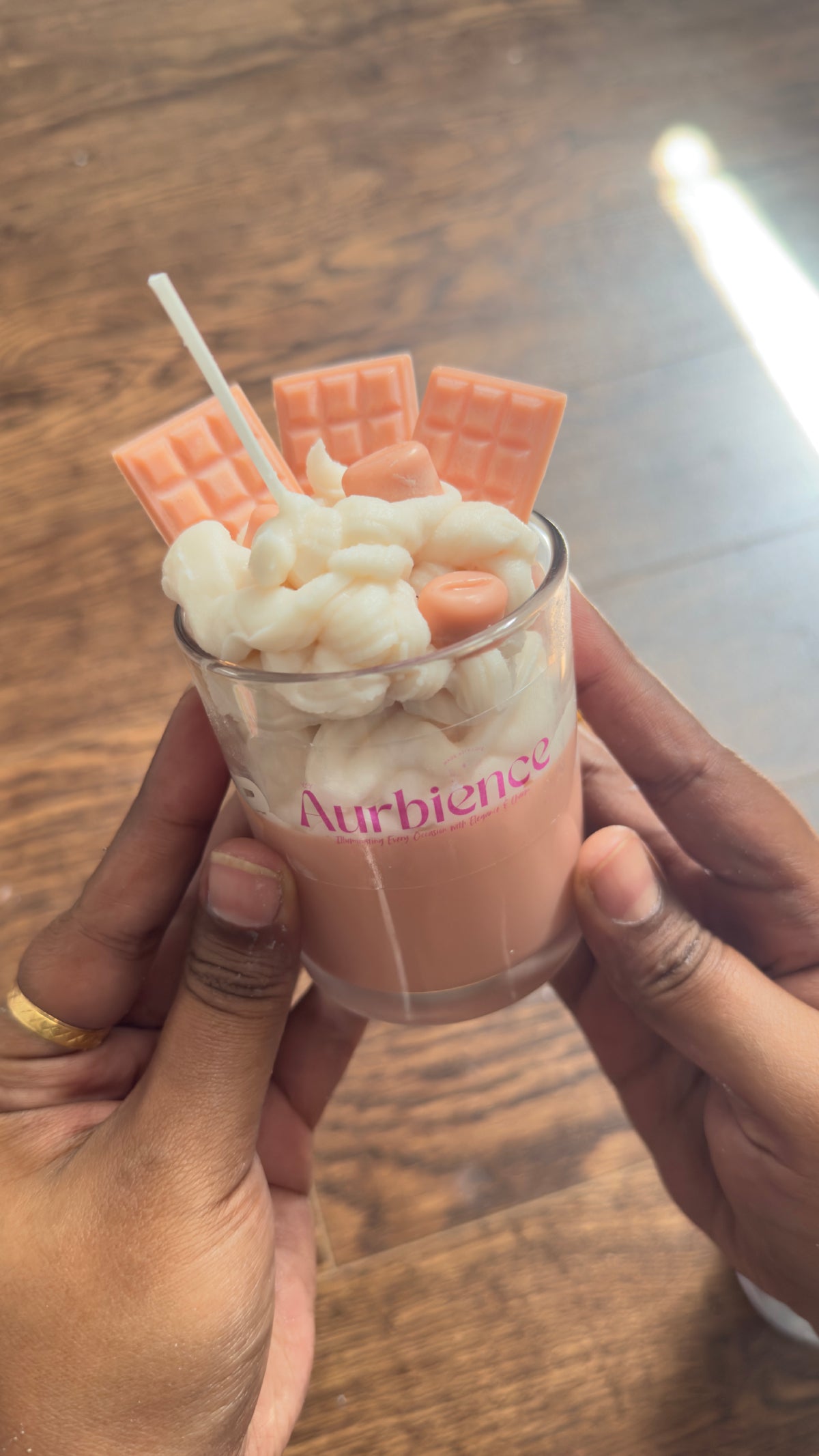 Whipped Cream Milk Chocolate Candle