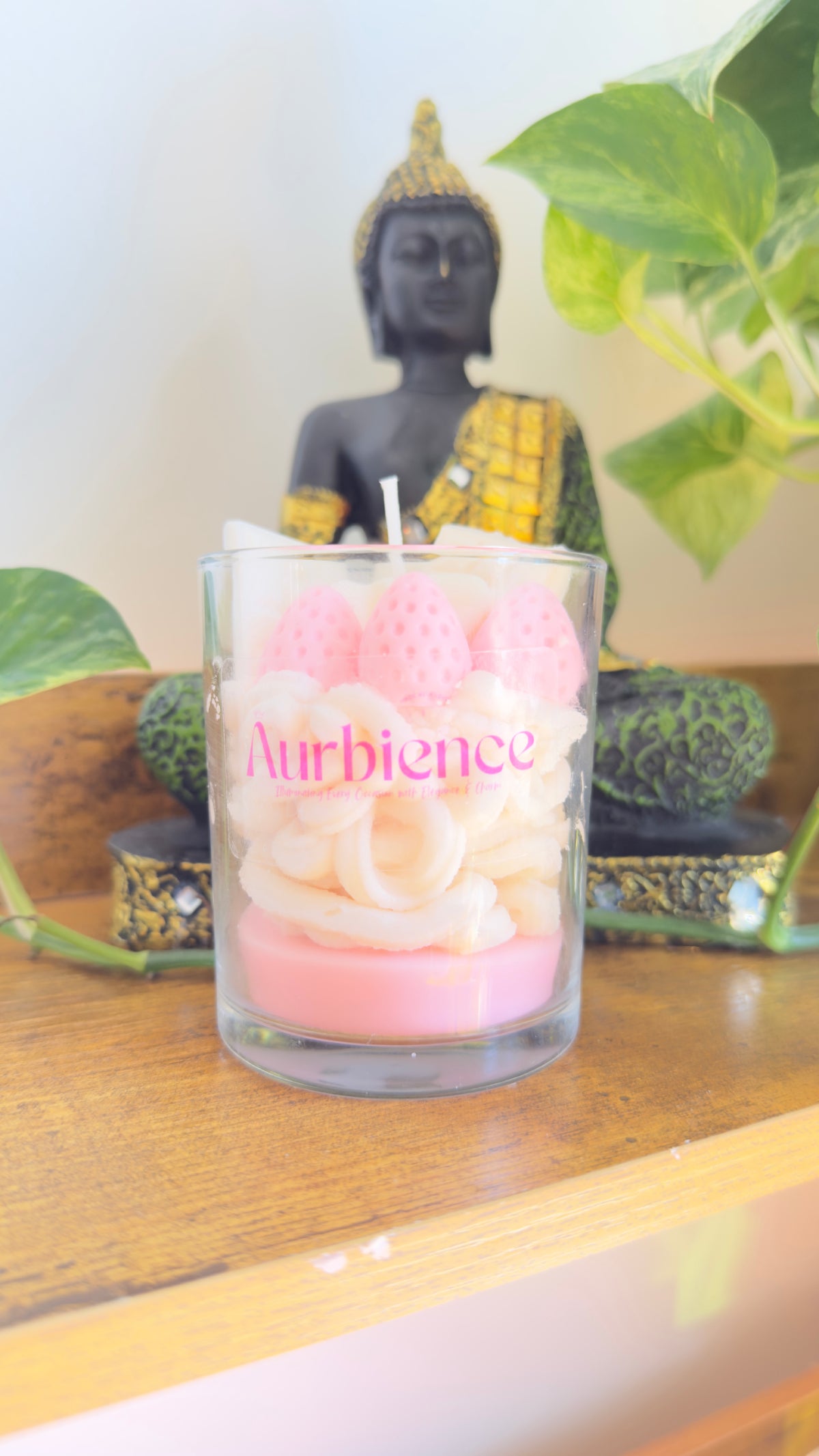 Strawberry Whipped Cream Candle